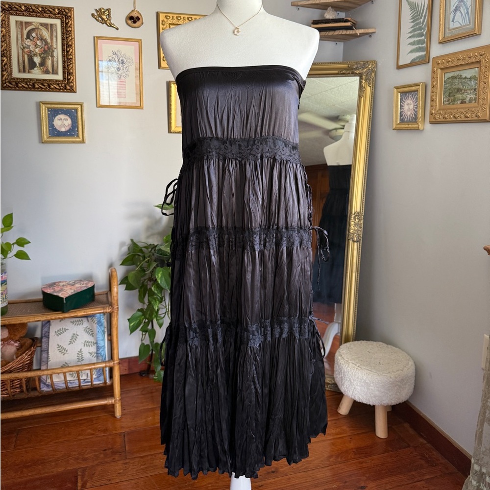 NWT Vintage Y2K Bebe Gypsy Dress Made of 100% Silk